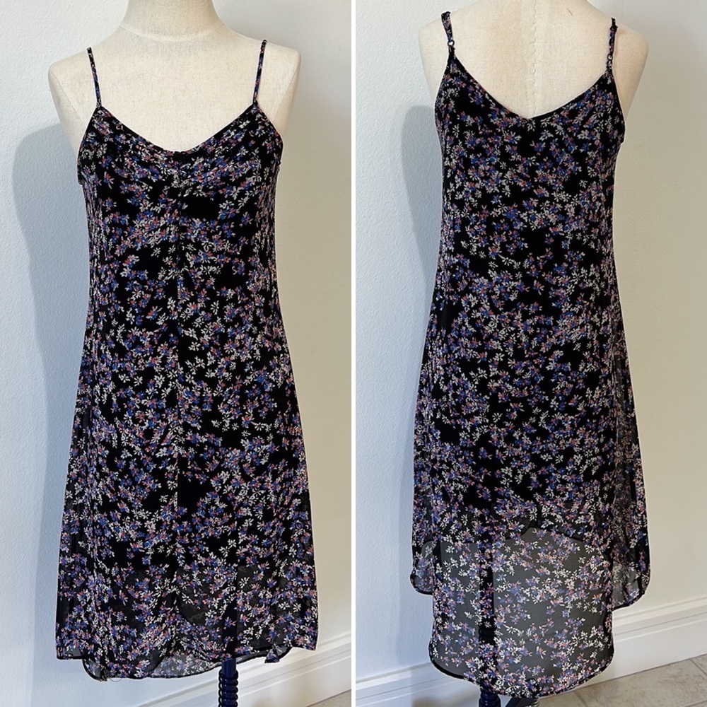 Express Floral High-Low Floral Dress - XS
